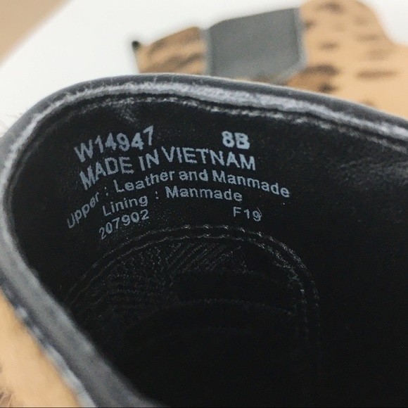 Cole Haan Womens Size 8 Mara Animal Leopard Print Calf Hair Leather Ankle Boots - Picture 9 of 9